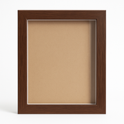 6x8 Inch (A5) Shadow Box Frame ( TEXTURED BROWN SHADE ) with 1 Inch Inner Depth β Display for Quilling, Diecast Cars & Miniatures